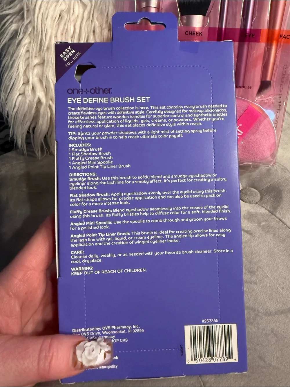 Real Techniques Pink and Black Brush Set of 3 NWT